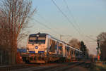 Am 06.03.2021 zog EGP 247 904 den verunfallten ODEG 4746 301 nach Wegberg-Wildenrath durch Mönchengladbach-Lürrip. 