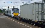 And there it is.....der Triebwagen 700110 von Thameslink......in Mönchengladbach Hbf.