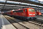 111 057-6 hat am 13.8.2017 mit dem RE4079 von Passau Hauptbahnhof den Münchener Hauptbahnhof erreicht.