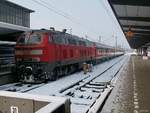 Im Jahre 2013 war dieser Anblick noch alltäglich: 218 490 und eine unbekannte 218 standen am 23.2.13 in München Hbf bereit, um einen RE gen Allgäu zu bilden.