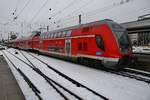 445 097-2 verlässt am 7.1.2019 als RE4012 von München Hauptbahnhof nach Ingolstadt Hauptbahnhof die bayrische Landeshauptstadt.  