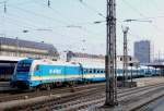 ARRIVA 183 005 mit dem alex ALX84106 nach Hof bei Ausfahrt aus Mnchen Hbf.; 14.02.2011
