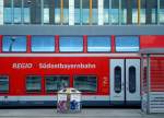 Impressionen vom Mnchner Hauptbahnhof II: die Sdostbayernbahn im Querformat. 29.4.2011