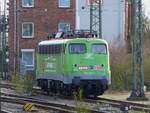 GfF 110 292 (mit REWE-Beklebung) abgestellt in Münster Hbf, 14.03.2023