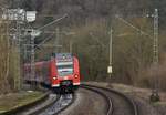 Als S2 nach Mosbach Baden kommt am Freitag den 28.2.2020 der 425 318-3 in Neckargerach eingefahren.