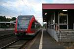 946 201-0 war am Abend des 20.06.14 als Lr auf dem Weg nach Frankfurt. Hier konnte ich den Triebwagen am Autozug-Bahnsteig in Neu-Isenburg aufnehmen.