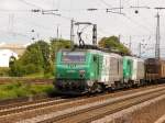 Am 28.August 2010 zog die franzsische 437-016 einen Gterzug entlang der rechten Rheinstrecke Richtung Kln.