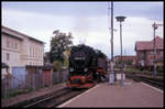 997234 rangiert hier am 4.10.1995 im Bahnhof Nordhausen Nord.