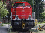 Die Hybridlokomotive 1 002 008 1 der DB im Mai 2017 in Nürnberg.