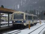 Regentalbahn/Alex 626 002 & 626 030 als Alex von München/Immenstadt nach Oberstdorf bei der Einfahrt in Oberstdorf aus Richtung Fischen kommend. Grüße zurück an den Tf! (02.04.2015)