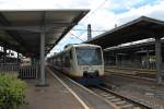 650 574-6  Stadt Oppenau  zusammen mit 650 571-2 (OSB 509)  Oberhammersbach  kurz nach der Ankunft aus Strasbourg (FR) in Offenburg. Hier fahren die zwei RS1er ins Vorfeld, um ein Bahnsteig weiter sich Bereitzustellen. (10.05.2013)