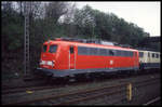 DB 110252-4 stand am 4.4.1999 im unteren Bereich des HBF Osnabrück.