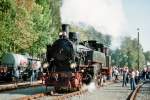 Die 7512 Hanover der MEM beim rangieren in Osnabrck Piesberg zum Bekohlenund Wasserfassen am 26.Sebtember 2009 scan von Dia.