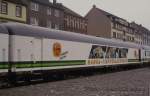 Präsentationswagen, heute würde man ihn als Showtrain bezeichnen, im unteren Bahnhof des HBF Osnabrück am 5.4.1988.
