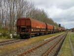 In Plau am See stehen mehrere rumänische Falns Wagen.Aufgenommen am 05.April 2022.