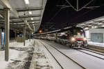 06.01.17 RE Ersatzverkehr (MRB) Dresden-Hof mit ES 64 U2 030 in Plauen/V.ob.