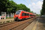 Hier 442 119-4  Potsdam Park Sanssouci  als RB21 (RB18670) von Potsdam Hbf. nach Golm, bei der Einfahrt am 1.5.2014 in Potsdam Charlottenhof. 	