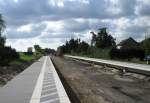 19.9.2010. Blockstelle Oderin während des grundhaften Ausbaus der Görlitzer Bahn, DB Strecke 6142 / KBS 202