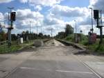 19.9.2010. Blockstelle Lubolz während des grundhaften Ausbaus der Görlitzer Bahn, DB Strecke 6142 / KBS 202