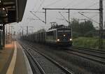 155 048-6 mit einem Ganzzug rollt durch den Bahnhof Radebeul Ost.25.06.2021 05:42 Uhr.