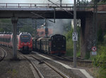 Um eine Sekunde hat die Begegnung nicht so geklappt, wie der Fotograf es sich wünschte. Radebeul  05.08.2016 18:28 Uhr.