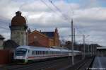 In Rathenow durch fhrt der IC 1917 nach Kln den Bahnhof.