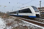 Am frühen Nachmittag kommt der VIAS VT241 als RB 34 nach Mönchengladbach Hbf in Rheydt Hbf eingefahren am Samstag den 3.3.2018