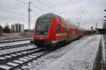 RE5 (RE4359) von Rostock Hauptbahnhof nach Elsterwerda wird am 3.2.2018 im Startbahnhof bereitgestellt.