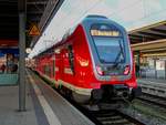 BR 445 007 als RE5 aus Elsterwerda in Rostock Hbf, 04.12.2018.