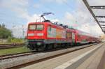 Auch der Kaiser Otto war vor Ort!:-)  112 139  Kasier-Otto-Express  als Sdz Magdeburg - Rostock um kurz nach 11 Uhr.
