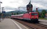 Aus Bamberg kommend erreicht 143 154 am 18.06.11 Saalfeld(Saale).