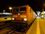 Abschied von der Saalebahn - 143 190-7 mit einer der letzten RBs von DB Regio nach Naumburg in Saalfeld (Saale) am 12. Dezember 2015.