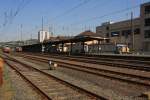 Blick auf den Hauptbahnhof Siegen vom Sdwestflische Eisenbahnmuseum am 23.04.2011.