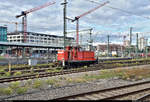 363 133-0 (DB V 60 1133) der BM Bahndienste GmbH rangiert im Gleisvorfeld von Stuttgart Hbf.