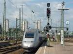 Ein TGV-POS wird bereitgestellt als TGV 9572 nach Paris-Est. Stuttgart Hbf, 01.06.09