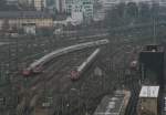 Blick vom Bahnhofsturm in Stuttgart 23.1.10