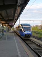 Der VT 643 343 der NWB fhrt hier am 20.08.2013 als RB43 nach Dortmund Hbf aus dem Bahnhof von Wanne-Eickel aus.