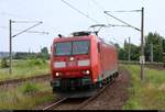 185 174-0 DB als Tfzf durchfährt den Bahnhof Weißenfels auf Gleis 4 Richtung Naumburg (Saale).