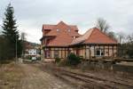 Schn restaurierter Bahnhof von Wippra.