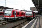 928 421 und 628 290 am 22.05.13 in Worms Hbf.