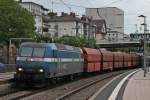 Am 22.05.2013 kam NIAG 14 (145 086-5) mit einem leerem Kohlezug aus Neunkirchen(an der Saar) nach Moers(Gbf) durch den Wormser Hbf gen Norden.