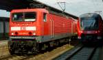 Am 28.7.11 fuhren die Regionalbahnen von und nach Kitzingen noch mit 143er und 5 n-Wagen.