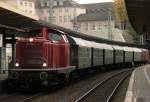 211 019-8 Sonderzug von Hamm nach Ahltal am 29.09.2012 in Wuppertal Hbf.