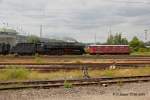 RE4/4 10019 mit der ÖGEG 01 1533-7 am 13.06.2014 in Wuppertal Steinbeck. Es war die Überführungsfahrt von Krefeld nach Münster.