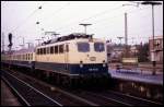 Wuppertal Oberbarmen: 110141 mit E nach Hagen in Westfalen am 7.12.1989 um 10.49 Uhr.