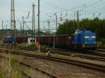 204 010+204 022 am 29.7.10 mit einen Schrottzug in Zwickau 