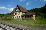 Durlesbach, der 1849 erffnete und 1984 stillgelegte Bahnhof an der Wrttembergischen Sdbahn wurde bekannt durch das Lied  Auf der Schwbschen Eisenbahne , Aug.2012