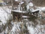 Am 27.Januar 2010 konnte man auf der Ladestrae in Bergen/Rgen diesen Prellbock noch entdecken.Bis Heute ist Dieser noch unter den Schneemassen begraben.