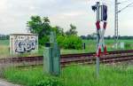 Der Abschnitt Gterglck–Wiesenburg (Mark) der legendren  Kanonenbahn  wurde 1992 zweigleisig ausgebaut, 1993 elektrifiziert und anschlieend u.a.