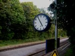 Die Bahnhofsuhr von Rhade 01.10.2010